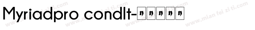 Myriadpro condlt字体转换
